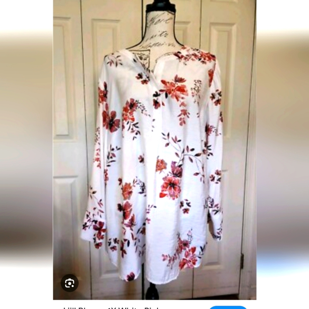 J. Jill Soft Pink Blouse.Size XL.PIT to Pot 24.
